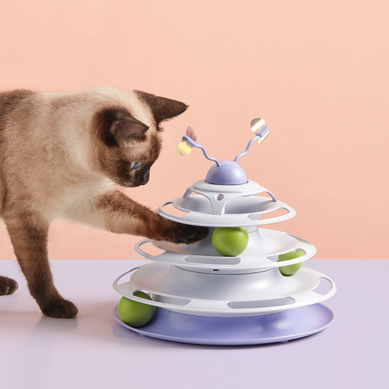 Interactive Rotating Toy for Cats